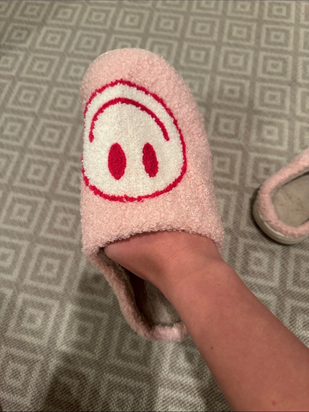 Preppy, smiley, face shoes, slippers